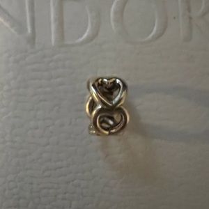 Pandora Open Hearts Charm 14 K Gold